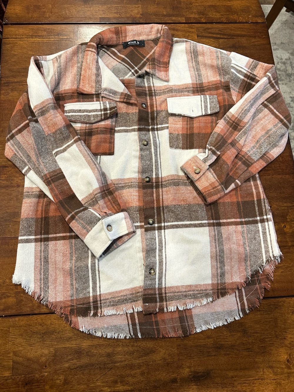 Blue B Collection Flannel Shacket